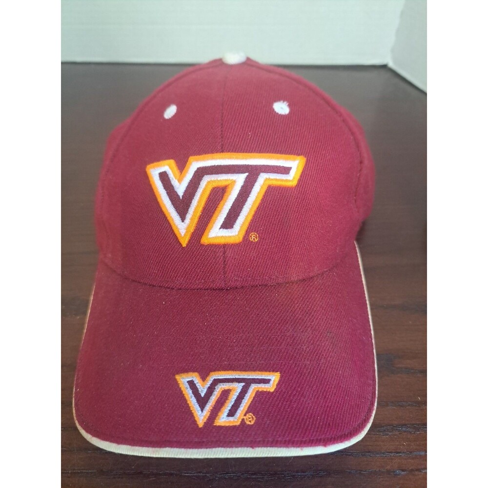 Virginia Tech Hokies Maroon Withe Orange White And Maroon Embroidery Hook And...